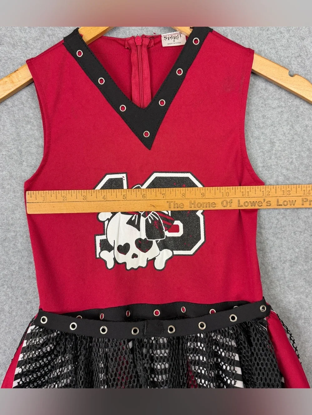 Spirit Zombie Cheerleader Dress Costume Girls Medium Halloween